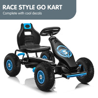 G18 Kids Ride On Pedal Go Kart - Blue