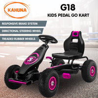 G18 Kids Ride On Pedal Go Kart - Rose Pink