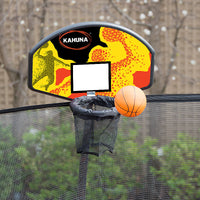 8ft Trampoline Safety Net Spring Pad Cover Mat Ladder Free Basketball Set