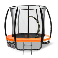8ft Trampoline With Spring Mat Pad Net Outdoor - Orange