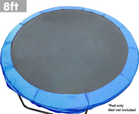 8ft Replacement Reinforced Outdoor Round Trampoline Safety Spring Pad Cover (8 Feet)