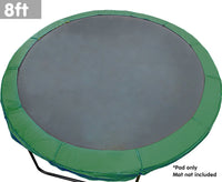 8ft Trampoline Replacement Spring Pad Round Cover - Green