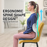 Slender Chair Posture Correction Seat Floor Lounge Padded Stackable BLUE