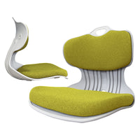 2X Slender Chair Posture Correction Seat Floor Lounge Padded Stackable LIME