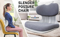 Slender Chair Posture Correction Seat Floor Lounge Padded Stackable GREY