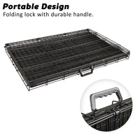 Wire Dog Cage Foldable Crate Kennel 24in with Tray