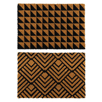 YES4HOMES 2 x Doormat for Front Door Entryway Cursive Natural Coconut Coir Floor mat Outdoor