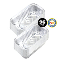 Home Master 96PCE Aluminium Foil Trays Snack Pack Small Premium Quality 20cm
