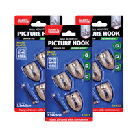 Handy Hardware 72PCE Picture Hooks Brass Plated Holding Capacity 6-15kg