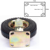 4x 8 Inch Castor Caster 2x swivel 2x fixed Pneumatic Tyres Wheels  Trolley Cart Wheelbarrow