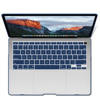 MacBook Air 13 Inch Case 2020 2019 2018, A1932, A2179,A2337 Shell Case Keyboard Cover Blue