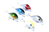 5x 5.5cm Popper Crank Bait Fishing Lure Lures Surface Tackle Saltwater