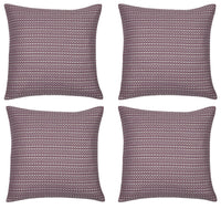 Pack of 4 Fern Rose Soft Pink & White 50x50cm Cushion Covers. Made In Europe.