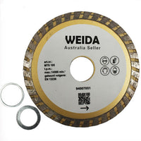 2x Diamond Cutting Disc 105mm 2.0*7.0mm Dry Wet Turbo 22.3 Saw Blade Wheel 4.0"