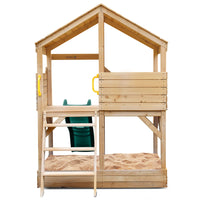 Kids Bentley Cubby House with 1.8m Green Slide