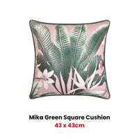 Bianca Mika Square Green Velvet Cushion