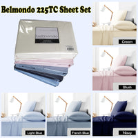 Belmondo 225TC Sheet Set Navy - Queen