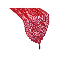 Logan Red Lace Table Runner with Tassle 33 x 137 cm