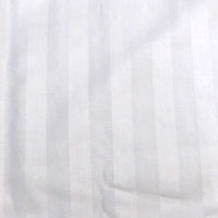 600TC Pair of Wide Self Striped Standard Pillowcases Ivory