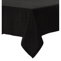 Polyester Cotton Tablecloth Black 160 x 270 cm
