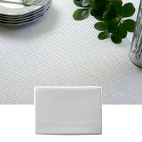 Invitation Prestige Jacquard White Table Cloth 180 x 270 cm