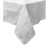 Salonika Blossom Tablecloth White 180 x 270 cm