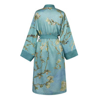 Bedding House Van Gogh Almond Blossom Blue Kimono Bath Robe Large/Extra Large