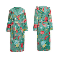 PIP Studio Good Evening Cotton Bath Robe / Dressing Gown Green - M