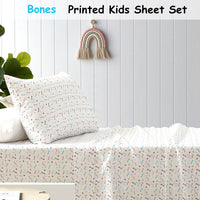 Bones Kids Printed Sheet Set King Single