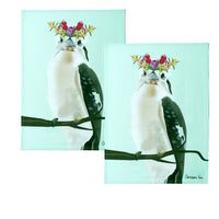 IDC Homewares Set of 2 Christopher Vine Design Tea Towels Kookaburra
