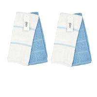 Set of 4 Rosa Cotton Rich Terry Tea Towels 42 x 62cm Light Blue
