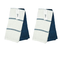 Set of 4 Rosa Cotton Rich Terry Tea Towels 42 x 62cm Navy