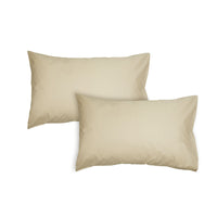 Algodon Pair of 300TC Cotton Standard Pillowcases Stone