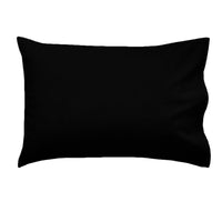 Essentially Home Living Polyester Cotton Queen Pillowcase 53 x 78 cm Black
