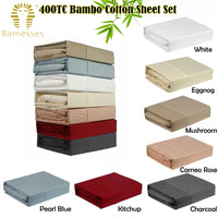 Ramesses 400TC Bamboo/Cotton Sheet Set Mushroom Super King