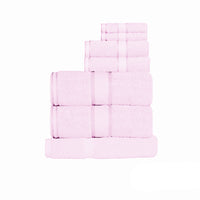 Kingtex 550gsm Cotton 7 Pce Towel Set Baby Pink