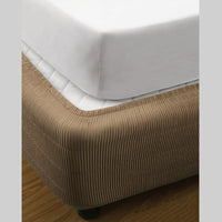 Ramesses Vertical Quilted Valance Mocha DOUBLE