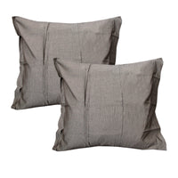 Gainsborough Pair of Pure Cotton Flaxen European Pillowcases
