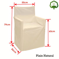 Rans Alfresco 100% Cotton Director Chair Cover - Plain Natural