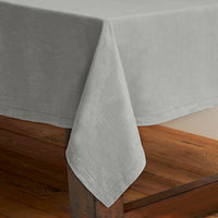 Rans Pure Cotton Hemstitch Tablecloth 220 cm Round - Grey
