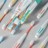 10 Pcs Set Rabbit Shape Super Soft Children's Toothbrushes for 2 to 8 Years
