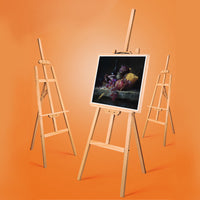 Solid Pine Wood Easel Artist Art Display Painting Shop Tripod Stand Adjustable(175CM)