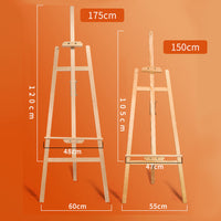 Solid Pine Wood Easel Artist Art Display Painting Shop Tripod Stand Adjustable(175CM)