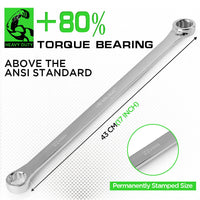 8PC Aviation Spanner Set Extra Long Wrench Double Ring CRV With Bag 8-24mm