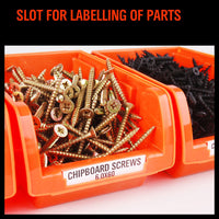 NEW 8 PC Wall Mounted Storage Bins Rack Set Nuts Bolts Organizer Parts 97903