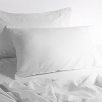 luxurious linen cotton sheet set 1 double white
