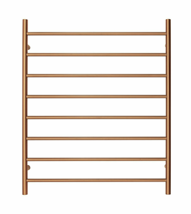 Premium Polished Rose Gold Towel Rack - 8 Bars, Round Design, AU Standard, 1000x850mm Wide