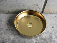 Matte Black matte white matte Pink Green Gold Copper Round 360 mm Dia top counter basin porcelain sink