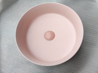 Matte Black matte white matte Pink Green Gold Copper Round 360 mm Dia top counter basin porcelain sink