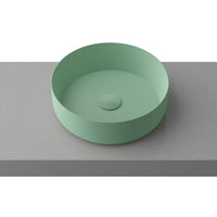 Matte Black matte white matte Pink Green Gold Copper Round 360 mm Dia top counter basin porcelain sink